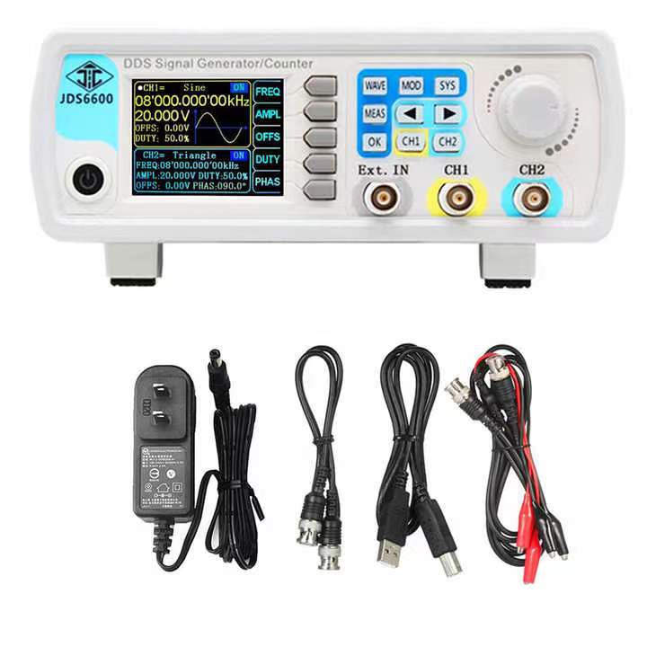 JDS6600 15/30/40/50/60MHz Gene - Dual Channel Arbitrary Waveform Function Generator 60Mhz ulasan dan harga
