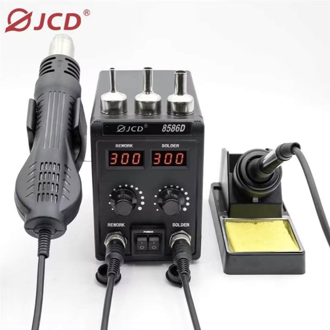 JCD 8586D 2-In-1 Stasiun Solde - Smd Rework Station Hot Air Soldering 2 In 1 ulasan dan harga