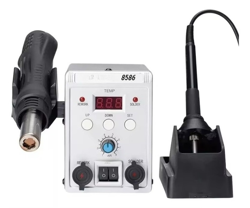 Stasiun Penyolder Udara Panas  - Smd Rework Station Hot Air Soldering 2 In 1 ulasan dan harga